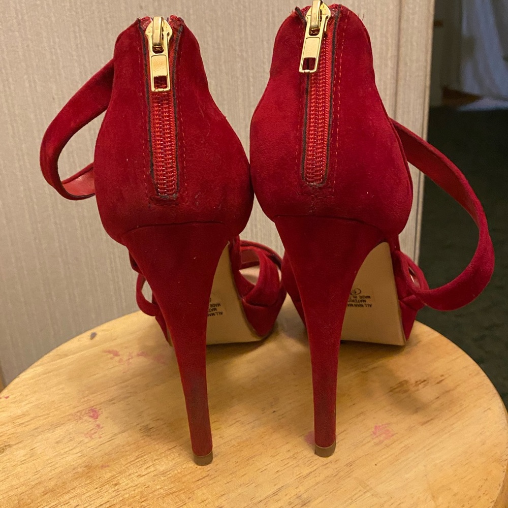 Red Stiletto High Heels